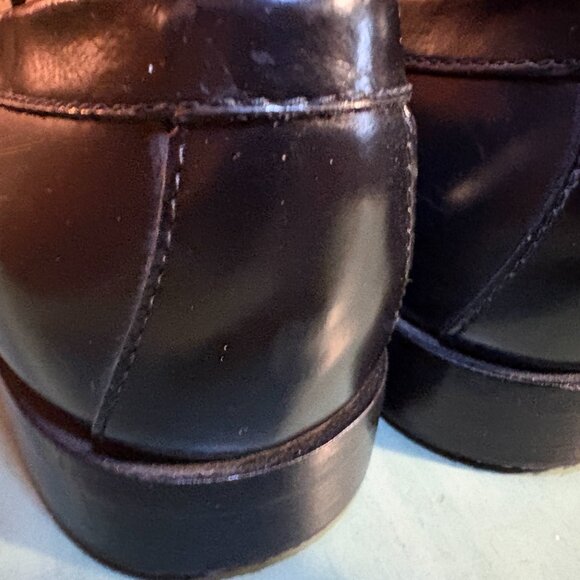 Mens G.H. Bass Black Leather Walter Penny Loafers Size 10.5 EE - Picture 5 of 11